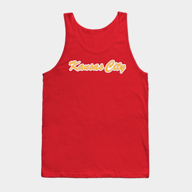 Football Fan of Kansas City Tank Top by gkillerb